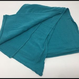 Soft thin material blue teal turquoise Gap scarf